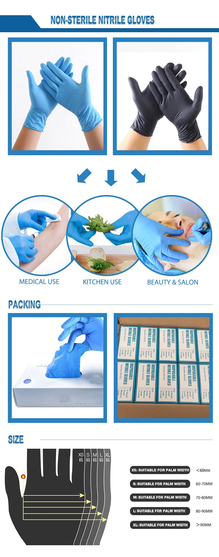 Disposable Medical Latex Gloves Powdered or Powder-Free Sterile Latex Surgical Gloves Powdered with CE and ISO