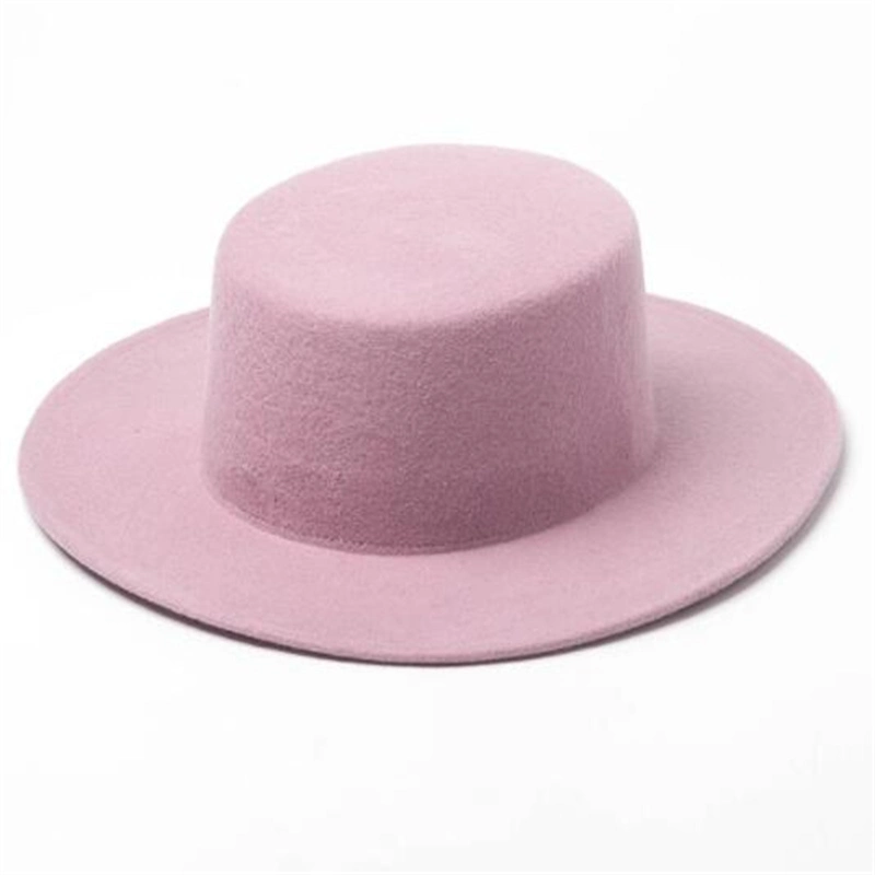 New Trendy Sombreros Felt Hat Lady Wide Brim Fedora Hats