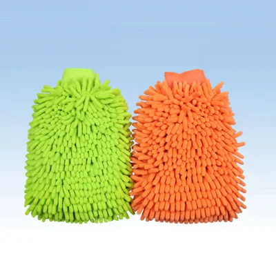 Microfiber Chenille Car Wash Cleaning Mitt Towel Wash Mitt (CN1401)