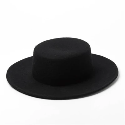 New Trendy Sombreros Felt Hat Lady Wide Brim Fedora Hats