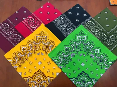 Fashion Cotton Custom Printing Paisley Bandana